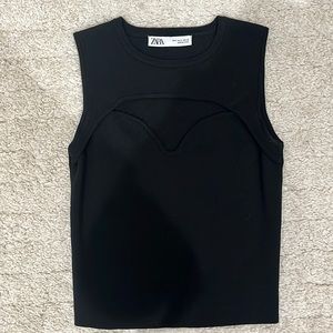 Zara black tank top